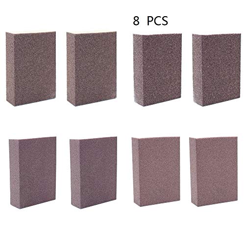 M-Aimee 8 Pieces Sanding Sponge,Coarse/Medium/Fine/Superfine 4 Different Specifications Sanding Blocks Assortment,Washable and Reusable. - Thumbnail 5