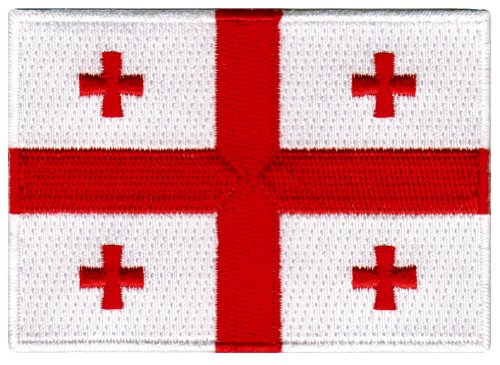 Georgia Flag Embroidered Patch Georgian Republic Iron-On National Emblem