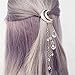Wensltd Clearance! Moon Crystal Rhinestone Beads Dangle Hairpin Hair Clip Women Bridal Jewelry (A)