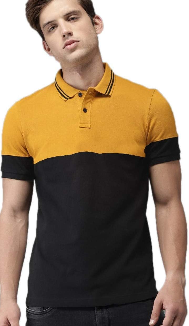FashCloud Plain Blue Anthra Maroon Half Sleeve Polo T Shirt for Men