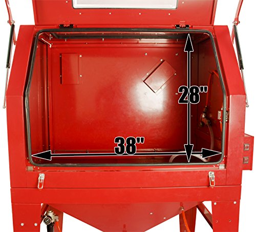 Dragway Tools Model 260 Sandblast Sandblasting Cabinet & Built in Dust Collector with Sandblasting Abrasive Media