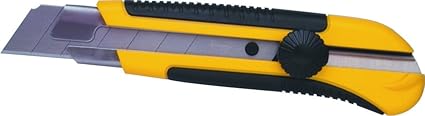 Stanley 10425 25MM Snap Off Knife with Dynagrip (Yellow and Black)