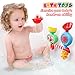 Bath Toys Toddlers Bathtub Toys Bath Wall Toy Waterfall Station Fill Flow and Spin Two Chambers with Two Stackable Cups Gift for Babies 1 2 3 Year Old Boys Girls Toys Non Toxic Gift Ideas