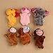 XILALU Baby Finger Puppets 12Pcs Zoo Zodiac Soft Small Animal Puppets Finger Plush Toys