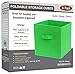 Greenco Foldable Storage Cubes, 6 pcs (Green) | Closet Organizer Storage Basket/Box/Bin/Shelf | Cube Storage Organizer | Collapsible Storage Bins Boxes | Non-woven Cloth Fabric Bin Drawers/Baskets