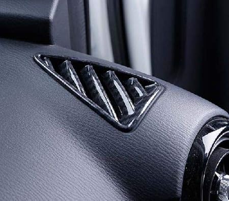 Amazon デミオ Demio Cx 3 Cx3 マツダ車用 吹き出し口 パネル カバー カーボンカラー 内装 ガーニッシュ ドレスアップ カスタム パーツ アクセサリー インテリアパネル 車 バイク