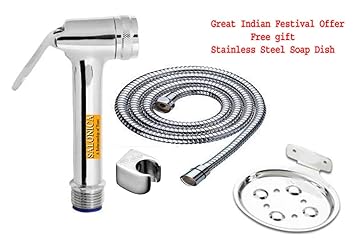 Make In India Health Faucet Bidet Brass | Bidet With 1.5 Meter Shower Tube Use For Bathroom With Stand