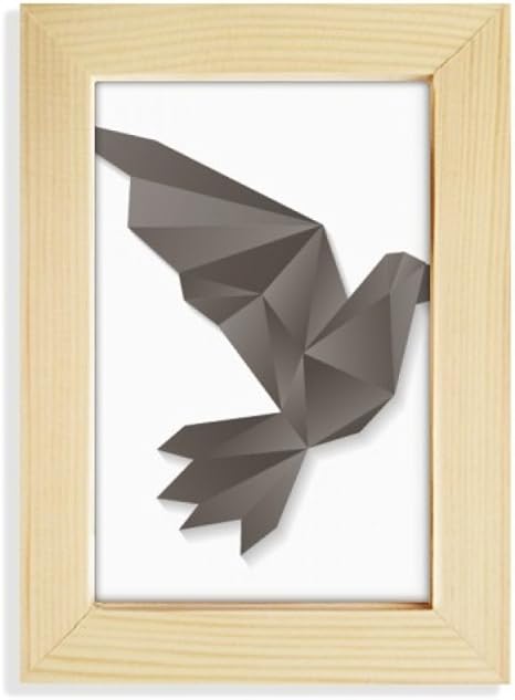 Amazon Co Jp Diythinker 抽象幾何学模様 カラス 折り紙 デスクトップディスプレイフォトフレーム 写真アート絵画 5x7インチ ホーム キッチン