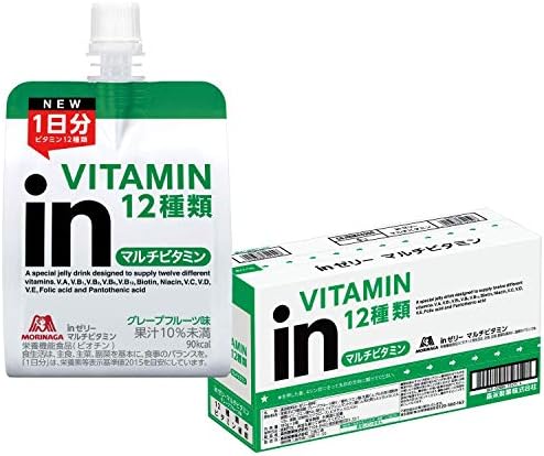Inゼリー マルチビタミン グレープフルーツ味 180g 6個 栄養補助ゼリー 10秒チャージ
