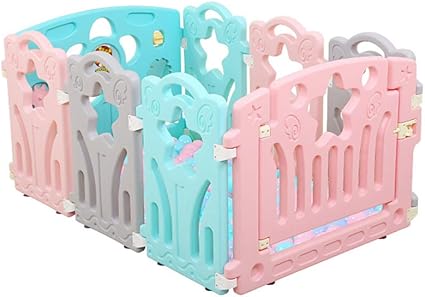 Guo Parc Pour Bebe Parc De Jeu En Etoile Avec Porte Pour Enfant En Bas Age