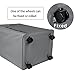 WOWLIVE Large Rolling Laundry Basket Foldable Rectangular Tall Laundry Hamper Wheels Corner Standing Dirty Clothes Organizer Storage Bin (Gray)