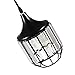 Creatgeek Plug-in Crystal Pendant Light with 16.4'（Ft） Cord and In-Line On/Off Dimmer Switch for Kitchen Island, Dining Room, Black Antique Metal Finish