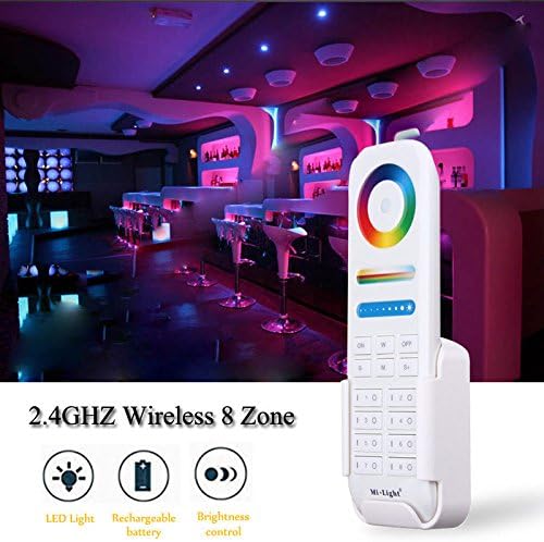 FUYUTEC Milight 2.4G RF Wireless LED Controller 8-Zone Area RGB+CCT Smart Touch Remote