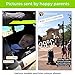 Multi-Purpose Doona & Baby Stroller Bassinet Sun Shade & Blackout Cover; Doona Sunshade & Airplane Bassinet Cover; Universal Fit Sunshade Stops 99% of Sun Rays SnoozeShade Original (Green Trim)
