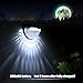 Litom Solar Lights Garden Lights Outdoor Fence Lights Semi-circle Waterproof for Walkways Stairways