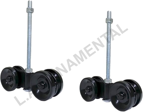 Amazon Com Pair Barn Door Hanger Box Rail Hanging Trolley Wheel