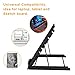Laptop Tablet Stand, Foldable Portable Ventilated Desktop Laptop Holder, Universal Lightweight Adjustable Ergonomic Tray Cooling (black2)thumb 3