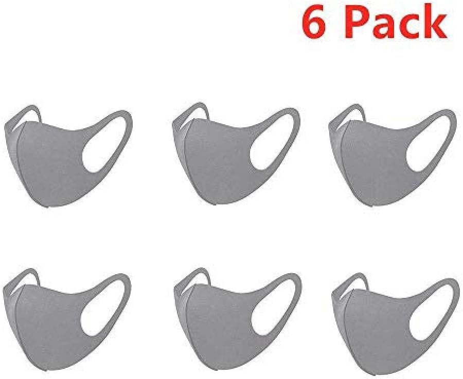Sproud 6 Pcs Unisex Mask Adjustable Dust Mask Anti Air Pollution Smoke Mask Outdoor Sports Bike