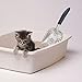 SNUGENS Cat Litter Scoop, Aluminum Alloy Sifter, Deep Shovel Poop Sifting with Long Handle, Kitten Pooper Lifter Works with All Type of Cat Litter, Metal Kitty Litter Scooper for Litter Box