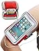 iPhone Armband, iMangoo iPhone 6S Plus Sports Armband Pouch Running Armbands Gym Wrist Bag Sleeve Key Holder Card Slot Wallet Case Arm Band for iPhone Samsung Galaxy Note 8 Plus LG Moto G5 Plus Red