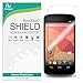 RinoGear Screen Protector Designed for Google Nexus 4 Screen Protector Case Friendly Accessories Flexible Full Coverage Clear TPU Film