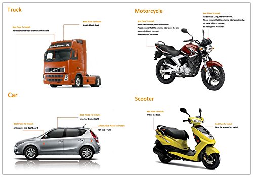 HOCHE Mini Waterproof GPS Tracker for Car Motorcycle Vehicle Truck Real Time Online Tracking Monitoring(9-80V DC)