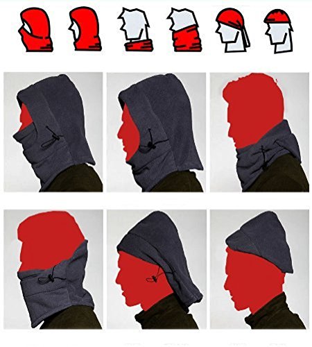 image for ICON Sportswear Unisex Fleece Balaclava Ski Snowboard Hood Hooded Face