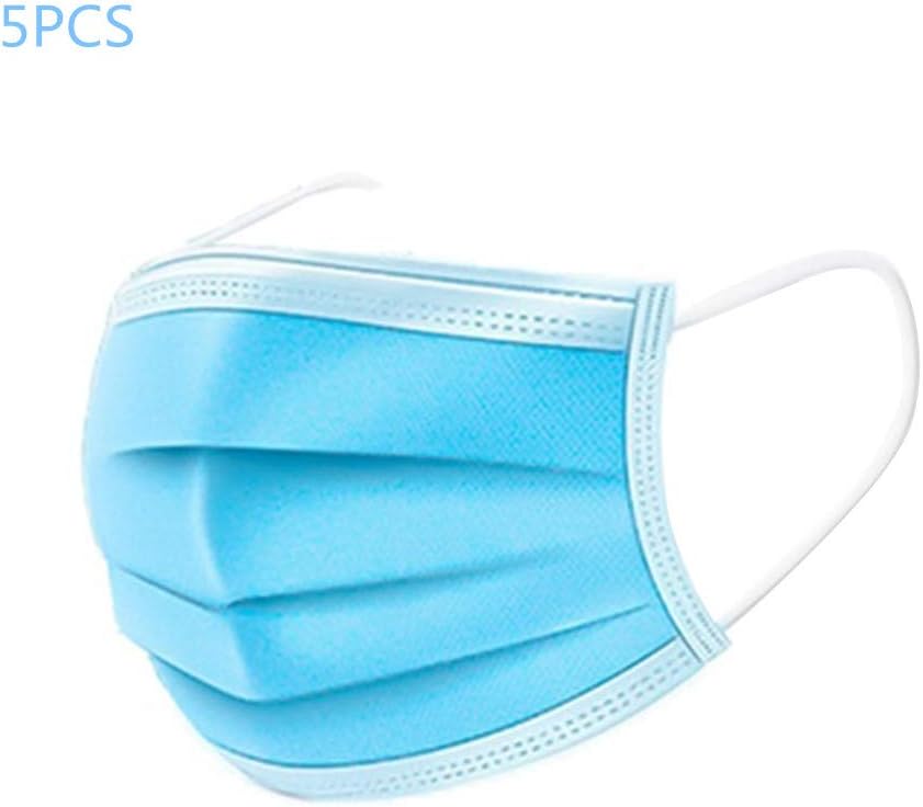 Hereubuy Disposable Face Mask,Disposable 3-Layer Masks with Comfortable Elastic Earloop,Anti Dust Breathable Disposable Earloop Mouth Face Mask Suit for Home Office Outdoor