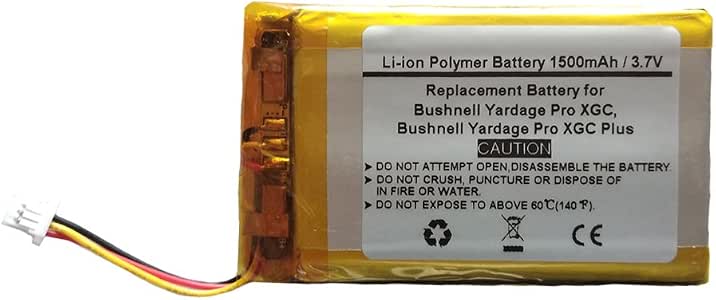 Amazon.com: 1500mAh/3.7V Replacement Battery for Bushnell Yardage Pro