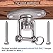 SELEWARE Bearing 360° Swivel Heavy Duty Swing Hanger, 1500LB Capacity Yoga Hammock Chair Sandbag Punching Bag Porch Swing Sets with 2 Screw for Wooden