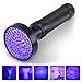 UV Black Light Flashlight,Super Bright 100 LED UV Torch Portable Blacklight Ultraviolet Detector Flashlight for Pet Urine, Home & Hotel Inspection,Scorpions