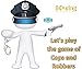 Metal Handcuffs - Bdwing BD02 Kids Play Toy Metal handcuffs with keys. Party Favors for Swat Role Police Role Play Kids Party Supplies Costume Accessory (Silver)