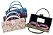Asian Silk Brocade Style Eyeglass Case Mini Handbag Design Interior Mirror Blue