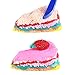 PP OPOUNT 19 Pack Colorful Foam Balls for Slimes 0.08-0.35 Inch with Tools and Fruit Slice for Slimes Making Art DIY Craft(Not Contain Slimes)