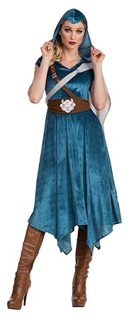 Karneval-Klamotten Game of Thrones Kostüm Damen Mittelalter Jägerin Karneval Damen-Kostüm Größe 44/46