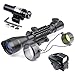 AR15 Tactical Rifle Scope 4-16x50EG Dual Illuminated Optics Scopes and Electronic Holographic R&G Dot Sight With Free 22mm/11mm Rail Mount for Hunting