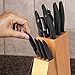 Equinox 12-Piece Knife Block Set - Premium Stainless Steel - Chef Knife, Bread Knife, Slicer Knife, Boning Knife, Paring Knife, Steak Knives, Sharpening Steel and Scissors