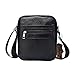 Badiya Men's Fashion Genuine Leather Mini Messenger Cross Body Bag Shoulder Bag (Style 4)