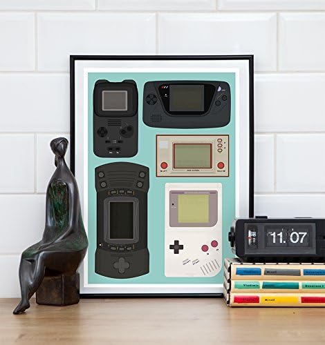 Video Game art, Retro Gaming poster, Gameboy print