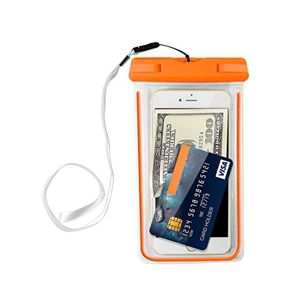 KAMII-3-Pack-Universal-Clear-Waterproof-Bag-Pouch-Dry-Bag-for-Water-Activities-Fit-for-Family-or-Group-Activities-Universal-Size-for-Smartphones-up-to-6-Inches