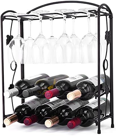 Wine Racks Countertop with Glass Holder