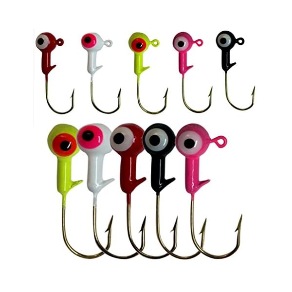 50pcs-100pcs-132oz-116oz-5-Color-Fishing-Jig-Head-Fishing-Gear-Equipment-Accessories-Tackle-Jig-Hooks-Freshwater-Fishing-Lead-Lures-Bait