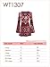 Sleeves Pullover Tunic Top L FLORAL_BURGUNDY
