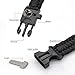 Emergency Paracord Bracelets, Emergency Kit with Thermometer Fire Starter Scraper Whistle Kit-Parachute Cord-Escape Survival Gear Pack (Black 1PCS)