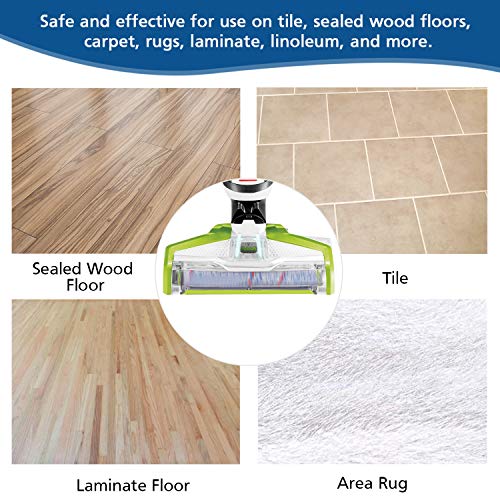 LINNIW Multi Surface 1868 Brush Roll and 1866 Vacuum Filter Compatible Bissell CrossWave, Replaces Part # 1608683, 160-8683, 1608684 (2 Filters & 2 Multi Surface Brush Roll)