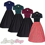 Lindy Bop Women's Elsa Classy 1950's Rockabilly Swing Jive Shirt