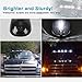 Partsam Smoke Cab Light 264146BK 5PCS Roof Running Marker Light with 5-5050-SMD 168 194 T10 LED Bulb + T10 Socket Compatible with Dodge Ram 1500 2500 3500 4500 5500 Pickup Trucks 2003-2018