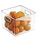 mDesign Refrigerator, Freezer, Pantry Cabinet Organizer Bins for Kitchen, 8