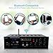 Wireless Bluetooth Public Address Amplifier – 500W Compact Mini Digital Home Power Audio Sound PA Receiver System w/ 70V 100V Output, Mic Input, Radio, USB, Remote For 4-16ohm Speaker – Pyle PMSA126BUthumb 1