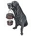 iGlow Solar Black Labrador Dog Bright White LED Outdoor Garden Decoration Statue Lantern Light Path Post Landscape Lamp
